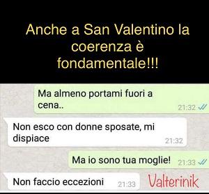 SAN VALENTINO , NON ESCO CON DONNE SPOSATE!